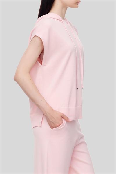 Hugo Rahat Kolsuz Kapüşonlu Kadın Spor Sweatshirt Pembe 688