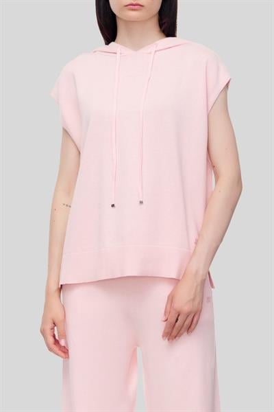 Hugo Rahat Kolsuz Kapüşonlu Kadın Spor Sweatshirt Pembe 688
