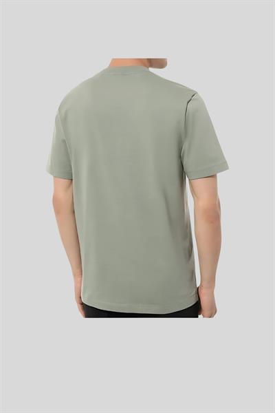 Hugo Regular Fit Bisiklet Logolu Erkek T-Shirt Yeşil