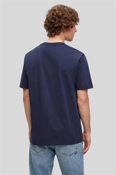 Hugo Regular Fit Bisiklet Logolu Erkek T-Shirt Lacivert 405