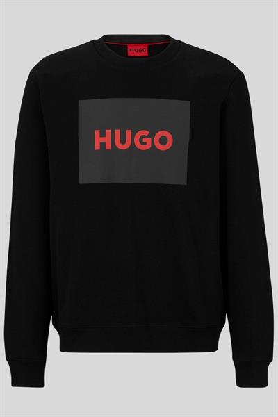 Hugo Regular Fit Bisiklet Yaka Erkek Sweatshirt Siyah