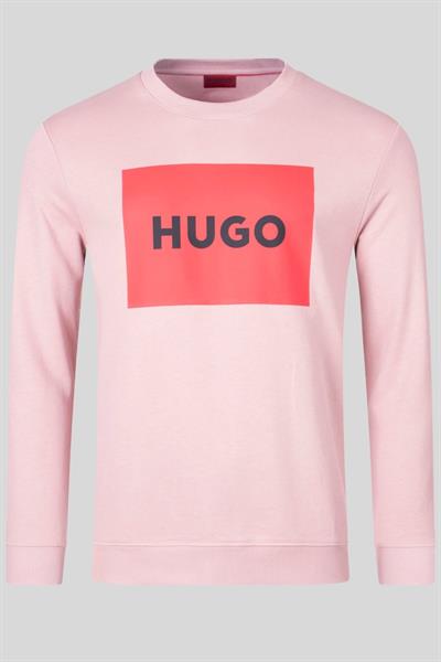 Hugo Regular Fit Bisiklet Yaka Erkek Sweatshirt Pembe