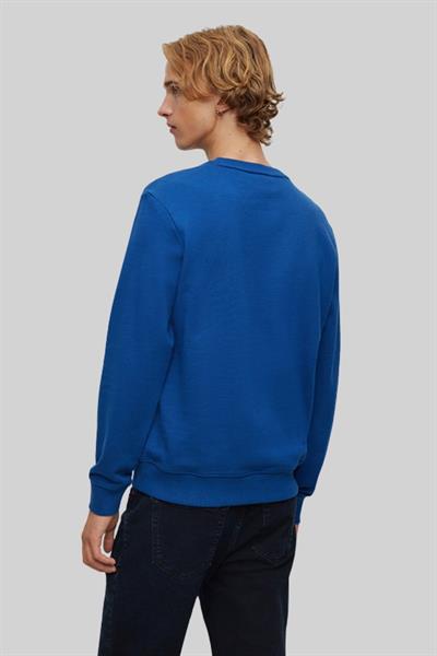 Hugo Regular Fit Bisiklet Yaka Erkek Sweatshirt Mavi 417