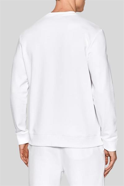 Hugo Regular Fit Bisiklet Yaka Erkek Sweatshirt Beyaz 100