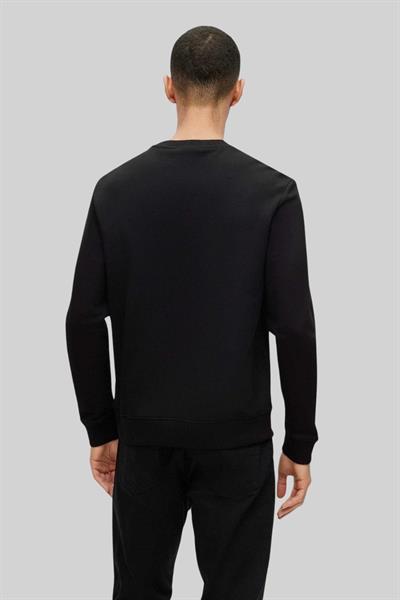 Hugo Regular Fit Bisiklet Yaka Erkek Sweatshirt Siyah