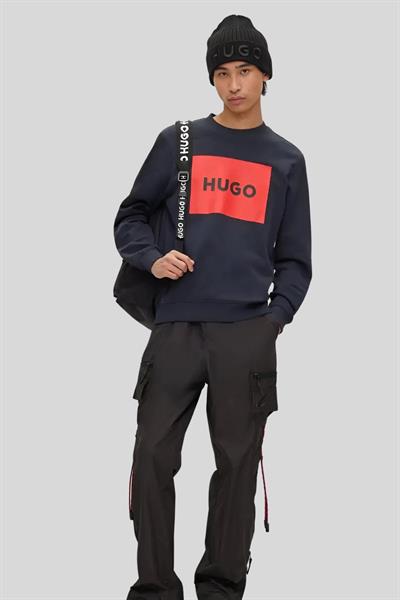 Hugo Regular Fit Bisiklet Yaka Erkek Sweatshirt Lacivert 405