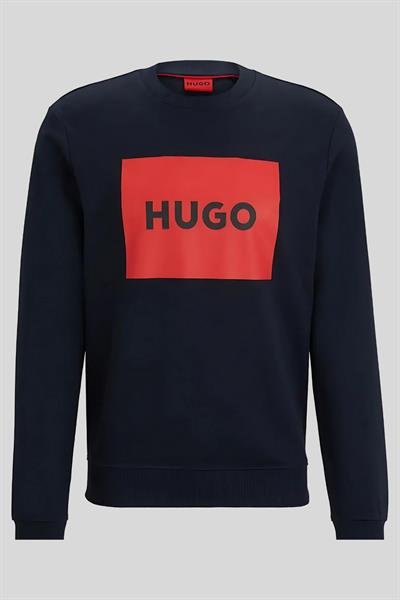 Hugo Regular Fit Bisiklet Yaka Erkek Sweatshirt Lacivert 405