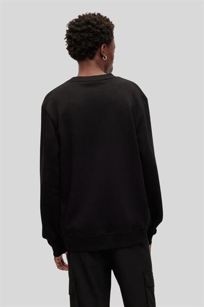 Hugo Regular Fit Bisiklet Yaka Erkek Sweatshirt Siyah