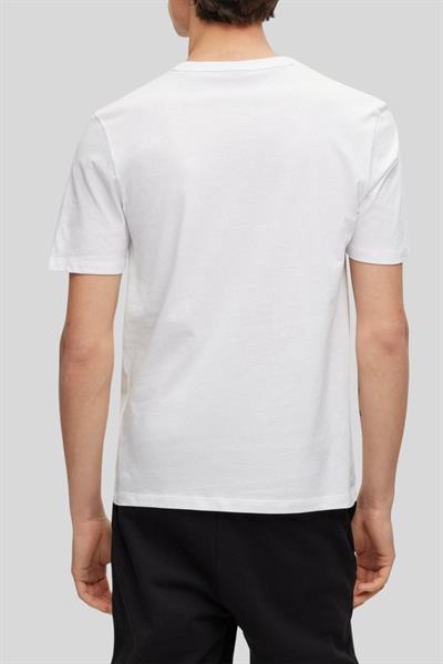 Hugo Regular Fit Bisiklet Yaka Erkek T-Shirt Beyaz 100