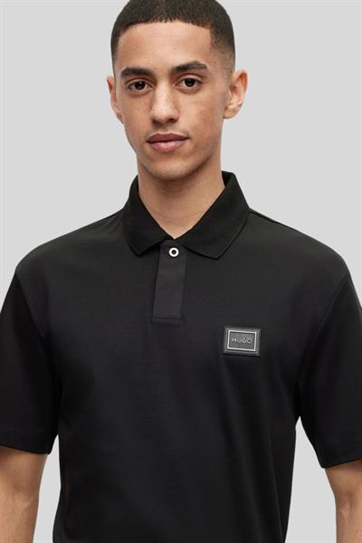 Hugo Regular Fit Erkek Polo T-Shirt Siyah