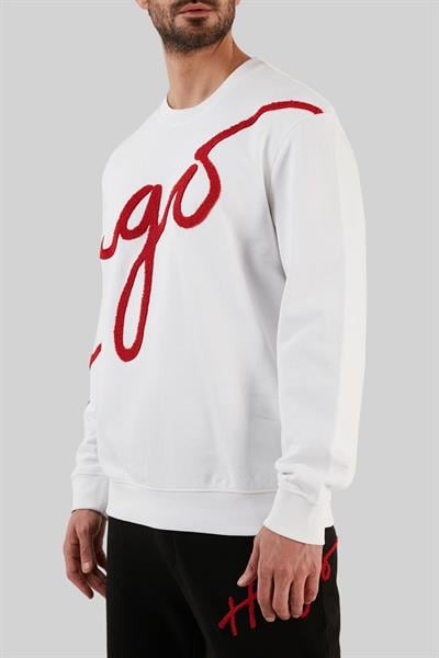 Hugo Regular Fit Erkek Sweatshirt Beyaz 100