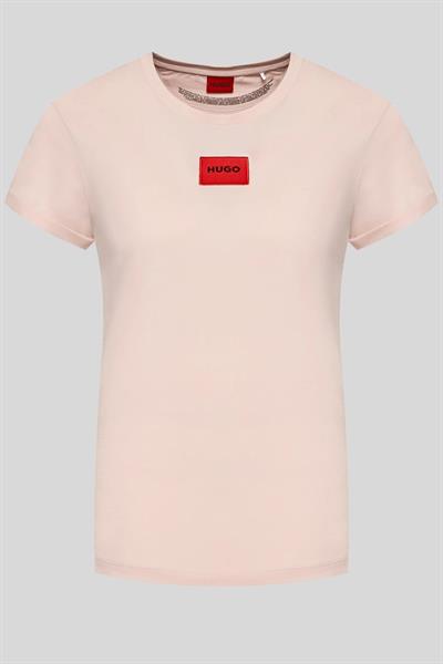 Hugo Regular Fit Kadın T-Shirt Pembe 688