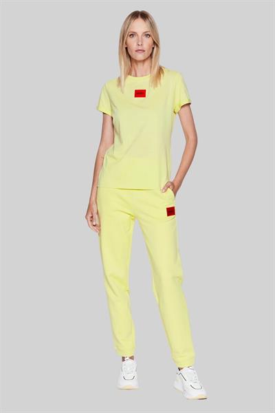 Hugo Regular Fit Kadın T-Shirt Sarı