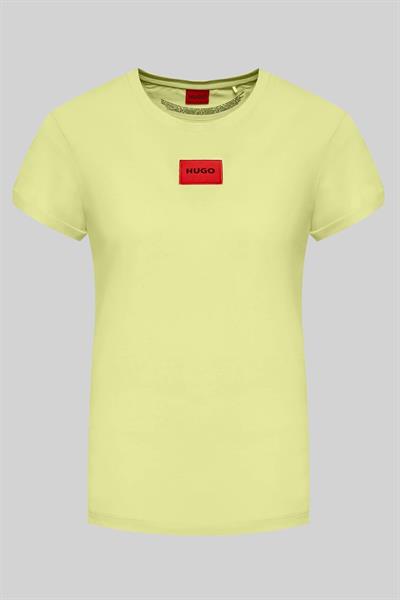 Hugo Regular Fit Kadın T-Shirt Sarı