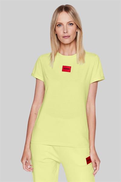 Hugo Regular Fit Kadın T-Shirt Sarı