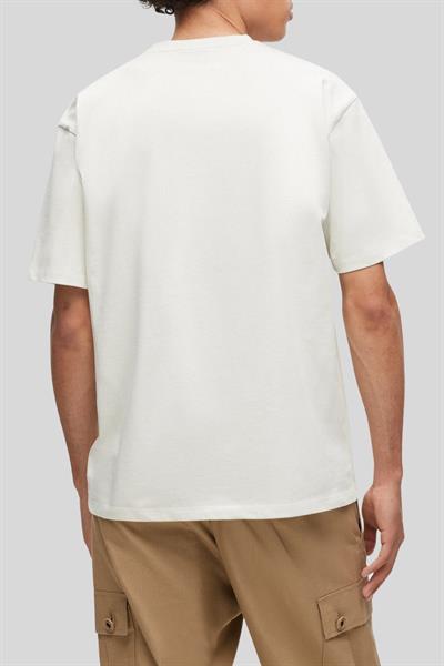 Hugo Relaxed Fit Bisiklet Yaka Erkek T-Shirt Beyaz