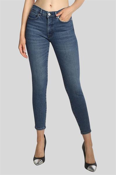 Hugo Slim Fit Kadın Jean Pantolon Mavi 420