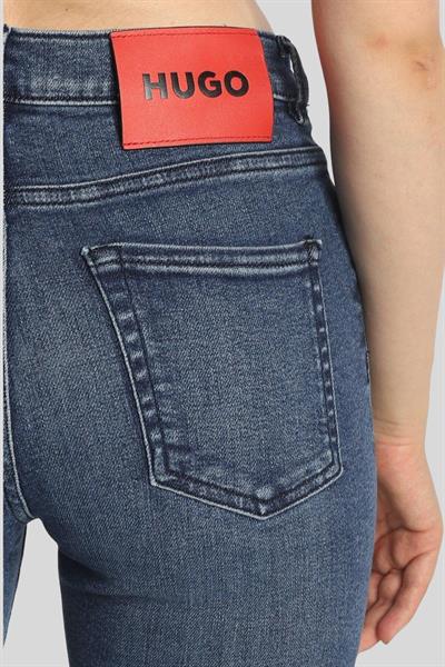 Hugo Slim Fit Kadın Jean Pantolon Mavi 420