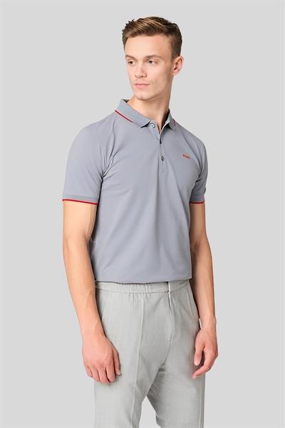 Hugo Slim Fit Polo Yaka Erkek T-Shirt Gri