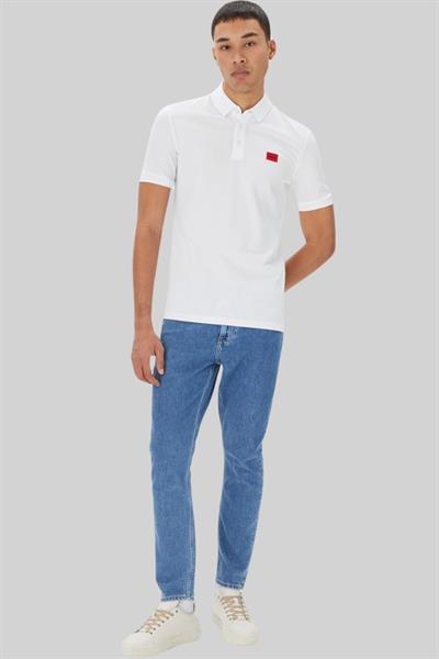 Hugo Slim Fit Polo Yaka Erkek T-Shirt Beyaz 100