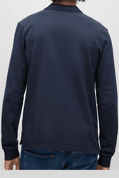 Hugo Slim Fit Polo Yaka Erkek Sweatshirt Lacivert 405