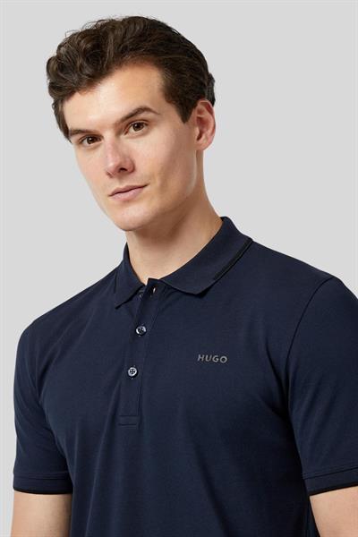 Hugo Slim Fit Polo Yaka Erkek T-Shirt Lacivert 405