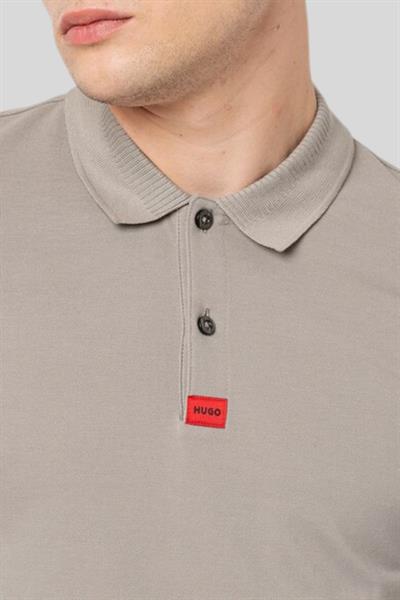 Hugo Slim Fit Polo Yaka Erkek Sweatshirt Bej 260