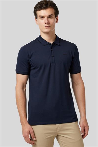 Hugo Slim Fit Polo Yaka Erkek T-Shirt Lacivert 405