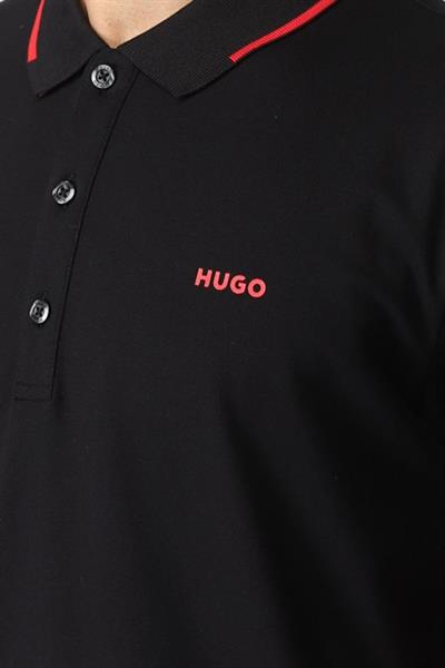 Hugo Slim Fit Polo Yaka Erkek T-Shirt Siyah