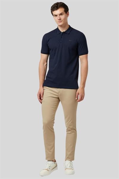 Hugo Slim Fit Polo Yaka Erkek T-Shirt Lacivert 405