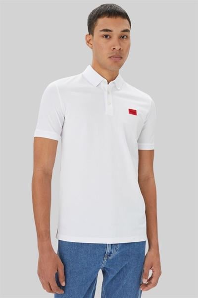 Hugo Slim Fit Polo Yaka Erkek T-Shirt Beyaz 100