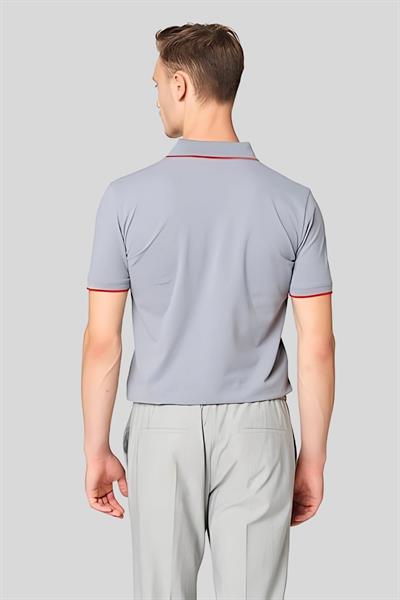 Hugo Slim Fit Polo Yaka Erkek T-Shirt Gri