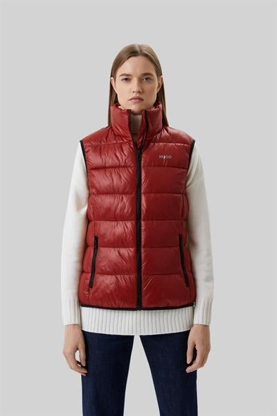 Hugo Yalıtımlı Regular Fit Kadın Yelek Bordo
