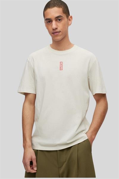 Hugo Yuvarlak Yaka Erkek T-Shirt Beyaz