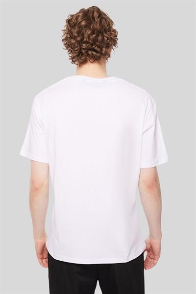 Just Cavalli Bisiklet Yaka Erkek T-Shirt Beyaz