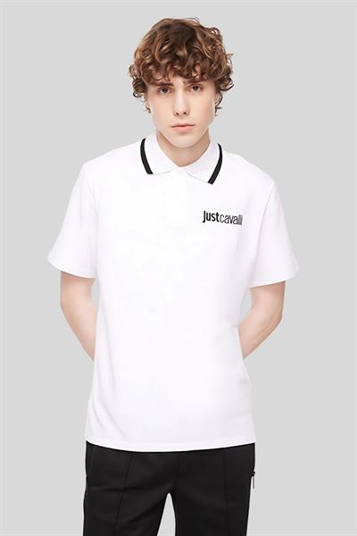 Just Cavalli Erkek Polo T-Shirt Beyaz