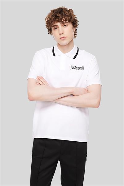 Just Cavalli Erkek Polo T-Shirt Beyaz