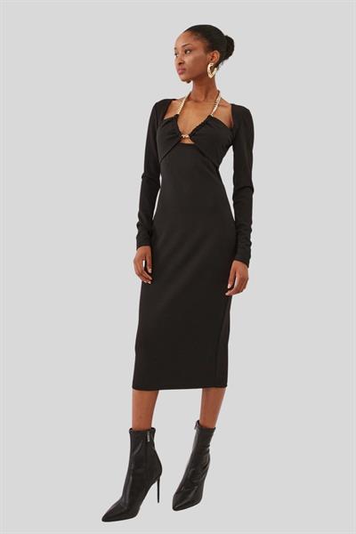 Just Cavalli Kesik Elbise Siyah