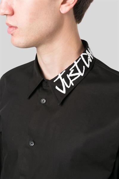 Just Cavalli Logolu Erkek Gömlek Siyah