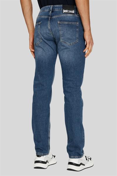Just Cavalli Normal Paça Slim Fit Erkek Pantolon Mavi 904