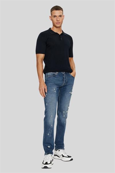 Just Cavalli Normal Paça Slim Fit Erkek Pantolon Mavi 904