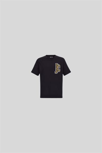 Just Cavalli Patch T-Shirt Erkek Siyah