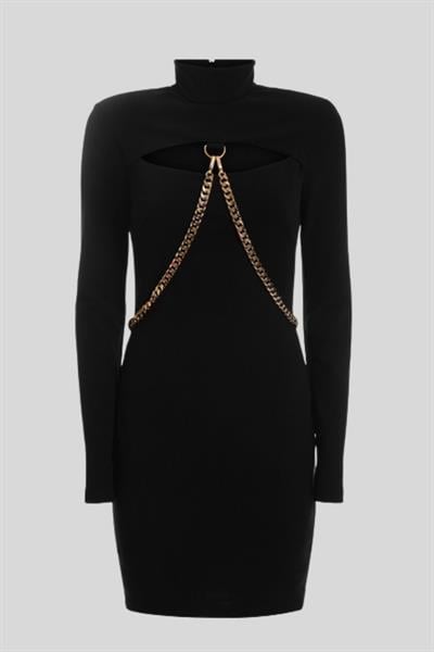 Just Cavalli Slim Fit Elbise Siyah