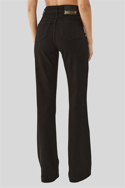 Just Cavalli Yüksek Bel Kot Pantolon Siyah