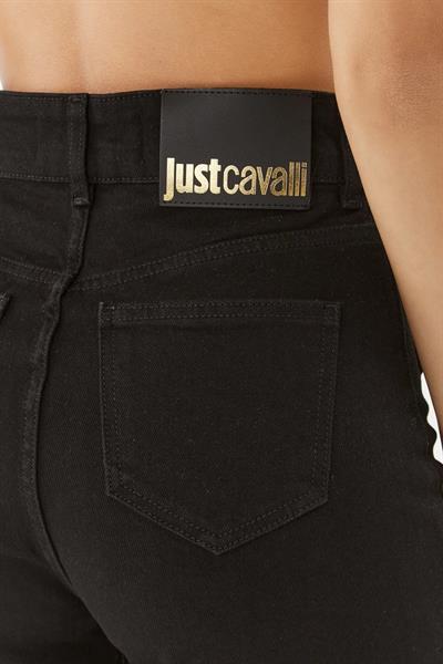Just Cavalli Yüksek Bel Kot Pantolon Siyah
