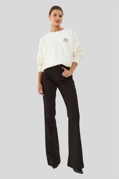 Just Cavalli Yüksek Bel Kot Pantolon Siyah