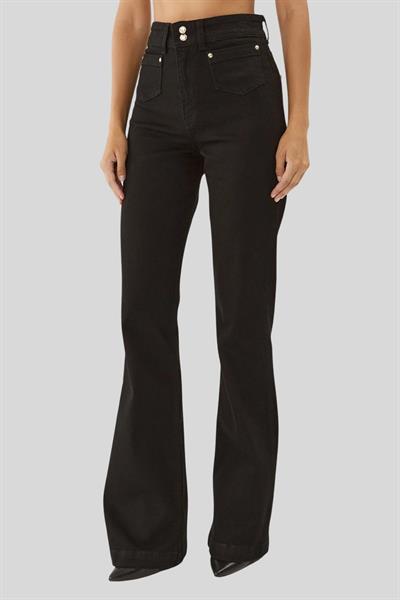 Just Cavalli Yüksek Bel Kot Pantolon Siyah
