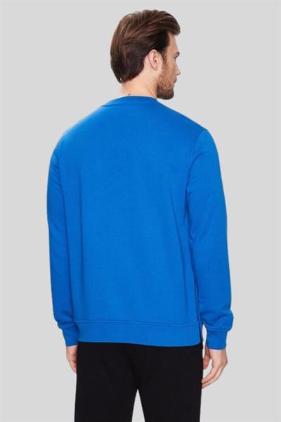 Karl Lagerfeld Erkek Bisiklet Yaka SweatShirt Mavi