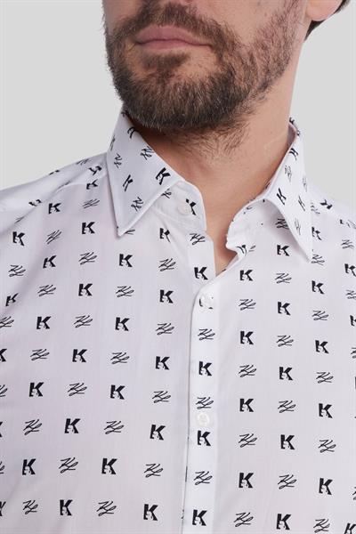 Karl Lagerfeld Erkek Gömlek Beyaz