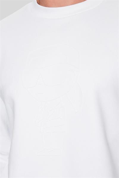 Karl Lagerfeld Erkek Normal Kesim Kazak Beyaz